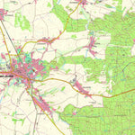 Staatsbetrieb Geobasisinformation und Vermessung Sachsen Bad Lausick, Bad Lausick, Stadt (1:25,000 scale) digital map