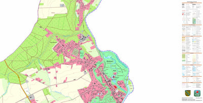 Staatsbetrieb Geobasisinformation und Vermessung Sachsen Bad Muskau, Bad Muskau, Stadt (1:10,000 scale) digital map