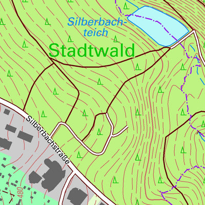 Staatsbetrieb Geobasisinformation und Vermessung Sachsen Bad Schlema, Aue-Bad Schlema, Stadt (1:10,000 scale) digital map