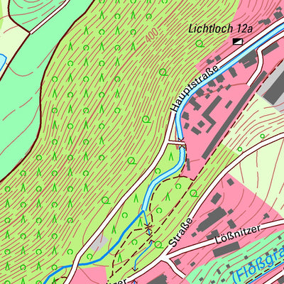 Staatsbetrieb Geobasisinformation und Vermessung Sachsen Bad Schlema, Aue-Bad Schlema, Stadt (1:10,000 scale) digital map