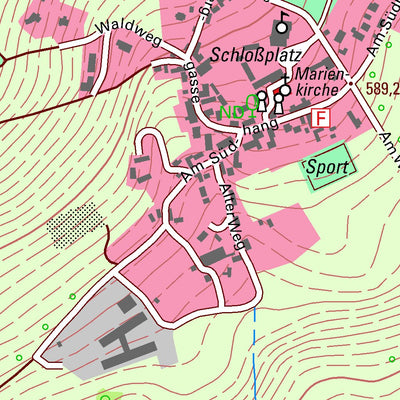 Staatsbetrieb Geobasisinformation und Vermessung Sachsen Bärendorf, Bad Brambach (1:10,000 scale) digital map