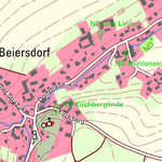 Staatsbetrieb Geobasisinformation und Vermessung Sachsen Beiersdorf, Fraureuth (1:10,000 scale) digital map