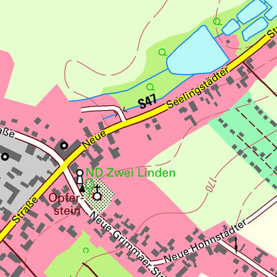 Staatsbetrieb Geobasisinformation und Vermessung Sachsen Beiersdorf, Grimma, Stadt (1:10,000 scale) digital map