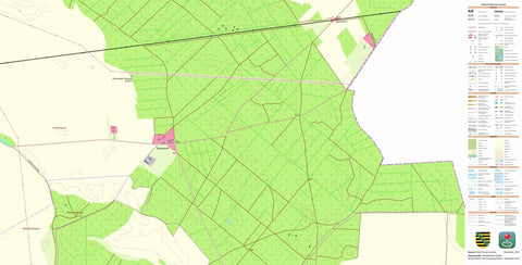 Staatsbetrieb Geobasisinformation und Vermessung Sachsen Beilrode, Beilrode (1:10,000 scale) digital map