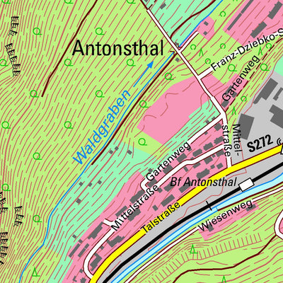 Staatsbetrieb Geobasisinformation und Vermessung Sachsen Bermsgrün, Schwarzenberg/Erzgeb., Stadt (1:10,000 scale) digital map