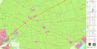 Staatsbetrieb Geobasisinformation und Vermessung Sachsen Bernsdorf, Bernsdorf, Stadt (1:10,000 scale) digital map