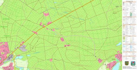 Staatsbetrieb Geobasisinformation und Vermessung Sachsen Bernsdorf, Bernsdorf, Stadt (1:10,000 scale) digital map