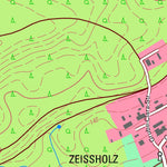 Staatsbetrieb Geobasisinformation und Vermessung Sachsen Bernsdorf, Bernsdorf, Stadt (1:10,000 scale) digital map