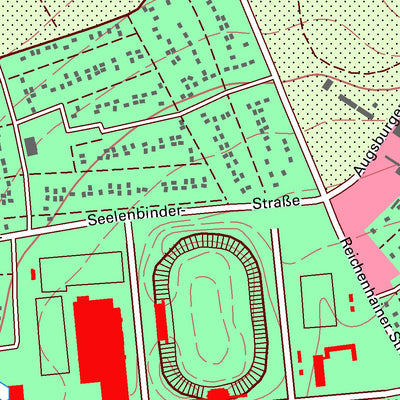 Staatsbetrieb Geobasisinformation und Vermessung Sachsen Bernsdorf, Chemnitz, Stadt (1:10,000 scale) digital map