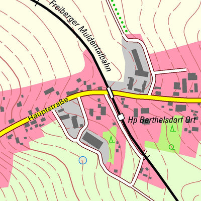 Staatsbetrieb Geobasisinformation und Vermessung Sachsen Berthelsdorf/Erzgeb., Weißenborn/Erzgeb. (1:10,000 scale) digital map