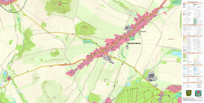 Staatsbetrieb Geobasisinformation und Vermessung Sachsen Bertsdorf, Bertsdorf-Hörnitz (1:10,000 scale) digital map