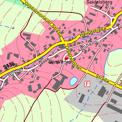 Staatsbetrieb Geobasisinformation und Vermessung Sachsen Bertsdorf, Bertsdorf-Hörnitz (1:10,000 scale) digital map