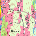 Staatsbetrieb Geobasisinformation und Vermessung Sachsen Bielatal, Rosenthal-Bielatal (1:10,000 scale) digital map