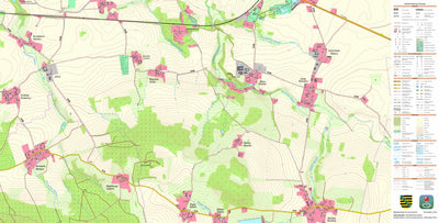 Staatsbetrieb Geobasisinformation und Vermessung Sachsen Binnewitz, Großpostwitz/O.L. (1:10,000 scale) digital map