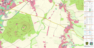 Staatsbetrieb Geobasisinformation und Vermessung Sachsen Bischdorf, Rosenbach (1:10,000 scale) digital map