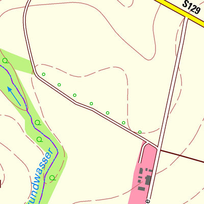Staatsbetrieb Geobasisinformation und Vermessung Sachsen Bischdorf, Rosenbach (1:10,000 scale) digital map