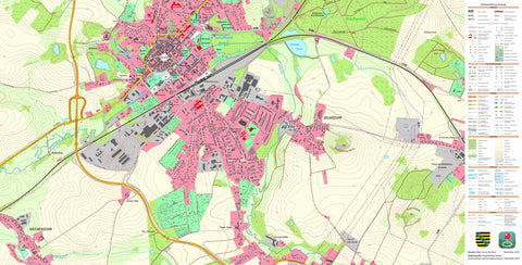 Staatsbetrieb Geobasisinformation und Vermessung Sachsen Bischofswerda, Bischofswerda, Stadt (1:10,000 scale) digital map