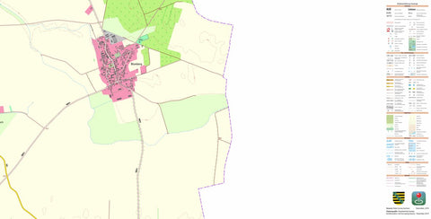 Staatsbetrieb Geobasisinformation und Vermessung Sachsen Blumberg, Arzberg (1:10,000 scale) digital map