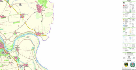 Staatsbetrieb Geobasisinformation und Vermessung Sachsen Blumberg, Arzberg (1:25,000 scale) digital map