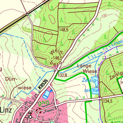 Staatsbetrieb Geobasisinformation und Vermessung Sachsen Böhla b. Ortrand, Schönfeld (1:25,000 scale) digital map