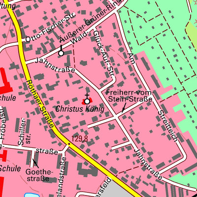 Staatsbetrieb Geobasisinformation und Vermessung Sachsen Böhlen, Böhlen, Stadt (1:10,000 scale) digital map