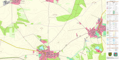 Staatsbetrieb Geobasisinformation und Vermessung Sachsen Böhlitz, Thallwitz (1:10,000 scale) digital map