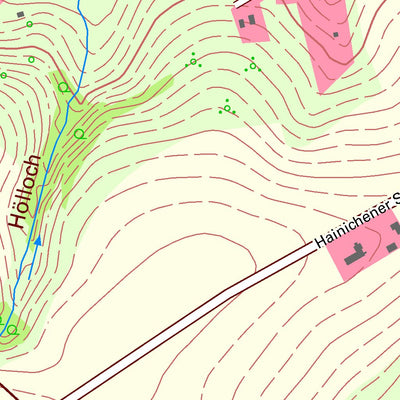 Staatsbetrieb Geobasisinformation und Vermessung Sachsen Böhrigen, Striegistal (1:10,000 scale) digital map