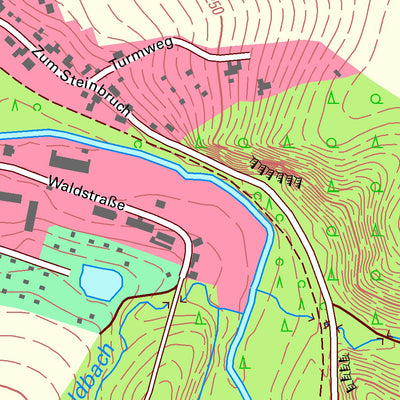 Staatsbetrieb Geobasisinformation und Vermessung Sachsen Böhrigen, Striegistal (1:10,000 scale) digital map