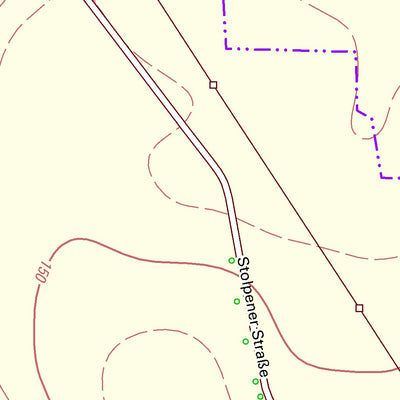 Staatsbetrieb Geobasisinformation und Vermessung Sachsen Börln, Dahlen, Stadt (1:10,000 scale) digital map