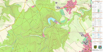 Staatsbetrieb Geobasisinformation und Vermessung Sachsen Börnichen/Erzgeb., Börnichen/Erzgeb. (1:10,000 scale) digital map