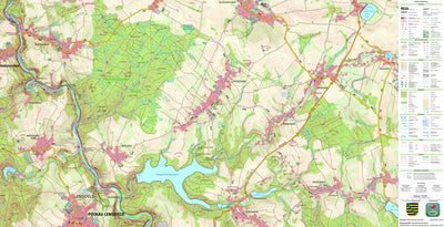 Staatsbetrieb Geobasisinformation und Vermessung Sachsen Borstendorf, Grünhainichen (1:25,000 scale) digital map