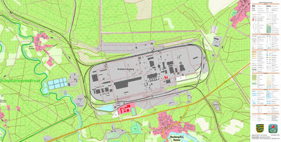 Staatsbetrieb Geobasisinformation und Vermessung Sachsen Boxberg/O.L., Boxberg/O.L. (1:10,000 scale) digital map