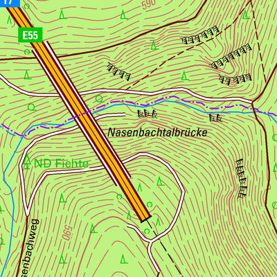 Staatsbetrieb Geobasisinformation und Vermessung Sachsen Breitenau, Bad Gottleuba-Berggießhübel, Stadt (1:10,000 scale) digital map