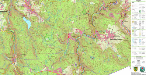 Staatsbetrieb Geobasisinformation und Vermessung Sachsen Breitenbrunn/Erzgeb., Breitenbrunn/Erzgeb. (1:25,000 scale) digital map