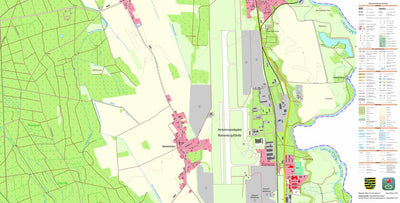 Staatsbetrieb Geobasisinformation und Vermessung Sachsen Bremenhain, Rothenburg/O.L., Stadt (1:10,000 scale) digital map
