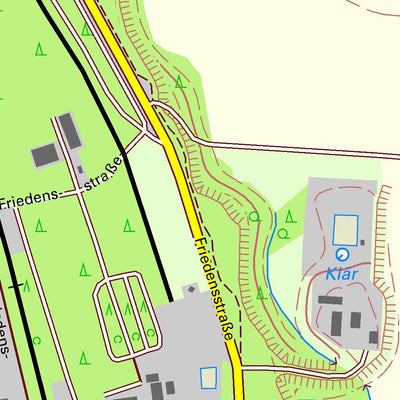 Staatsbetrieb Geobasisinformation und Vermessung Sachsen Bremenhain, Rothenburg/O.L., Stadt (1:10,000 scale) digital map