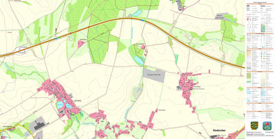 Staatsbetrieb Geobasisinformation und Vermessung Sachsen Buchholz, Vierkirchen (1:10,000 scale) digital map
