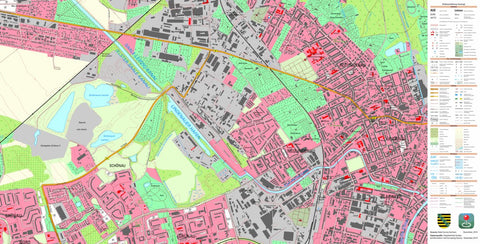 Staatsbetrieb Geobasisinformation und Vermessung Sachsen Burghausen-Rückmarsdorf, Leipzig, Stadt (1:10,000 scale) digital map