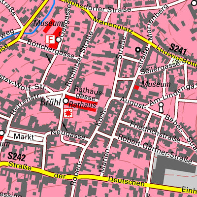 Staatsbetrieb Geobasisinformation und Vermessung Sachsen Burgstädt, Burgstädt, Stadt (1:10,000 scale) digital map