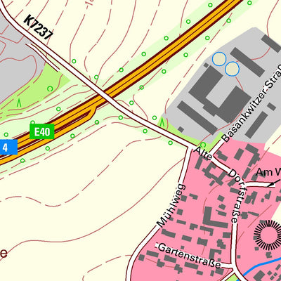 Staatsbetrieb Geobasisinformation und Vermessung Sachsen Burk, Bautzen, Stadt (1:10,000 scale) digital map