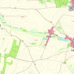 Staatsbetrieb Geobasisinformation und Vermessung Sachsen Burkartshain, Wurzen, Stadt (1:10,000 scale) digital map
