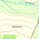 Staatsbetrieb Geobasisinformation und Vermessung Sachsen Burkartshain, Wurzen, Stadt (1:10,000 scale) digital map