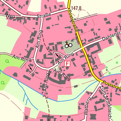 Staatsbetrieb Geobasisinformation und Vermessung Sachsen Burkartshain, Wurzen, Stadt (1:10,000 scale) digital map