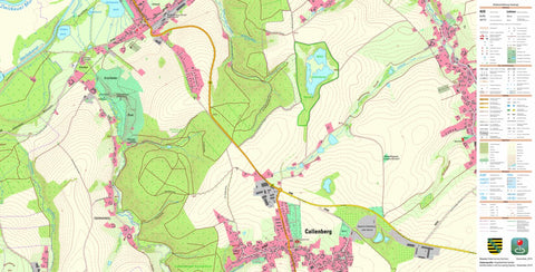 Staatsbetrieb Geobasisinformation und Vermessung Sachsen Callenberg, Callenberg (1:10,000 scale) digital map
