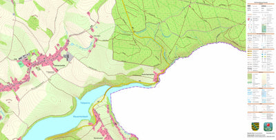 Staatsbetrieb Geobasisinformation und Vermessung Sachsen Cämmerswalde, Neuhausen/Erzgeb. (1:10,000 scale) digital map