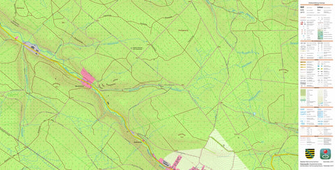Staatsbetrieb Geobasisinformation und Vermessung Sachsen Carlsfeld, Eibenstock, Stadt (1:10,000 scale) digital map