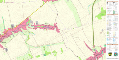 Staatsbetrieb Geobasisinformation und Vermessung Sachsen Claußnitz, Claußnitz (1:10,000 scale) digital map