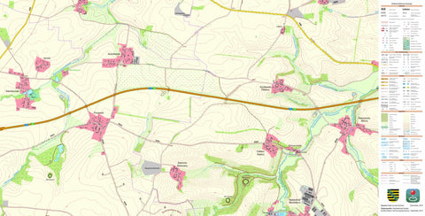 Staatsbetrieb Geobasisinformation und Vermessung Sachsen Coblenz, Göda (1:10,000 scale) digital map