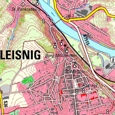 Staatsbetrieb Geobasisinformation und Vermessung Sachsen Colditz, Colditz, Stadt (1:25,000 scale) digital map