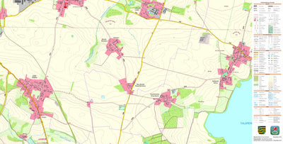 Staatsbetrieb Geobasisinformation und Vermessung Sachsen Cölln, Radibor (1:10,000 scale) digital map